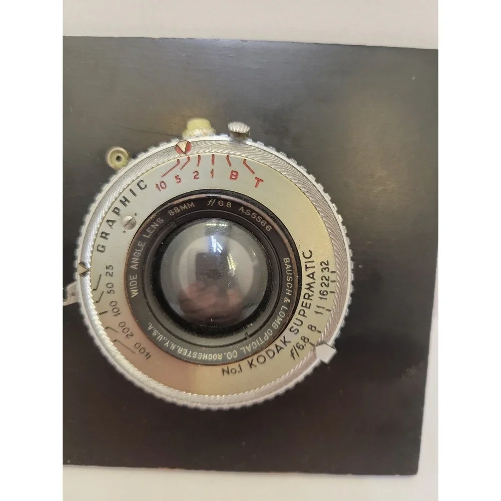 Kodak 88mm f/6.8 Graphic No. 1 Supermatic Bausch & Lomb Wide Angle Lens